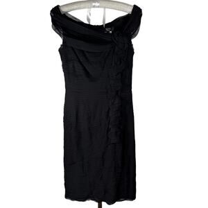 Tadashi Collection Shutter Pleat Sheath Dress Size 12